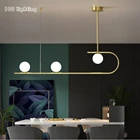 Современные Лофт светодиодные люстры для столовой, бара, кофейни, подвесные светильники, минималистичный Золотой светильник, подвесной светильник, дропшиппинг