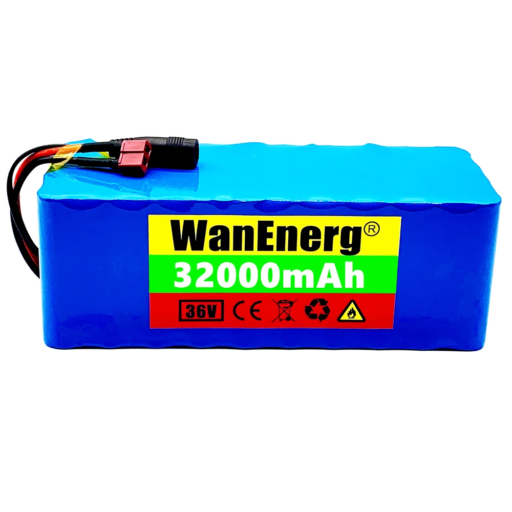 

36V 10S4P 32000mAh 600W High power&capacity 42V 18650 lithium battery pack ebike electric bicycle motor scooter with 20A BMS