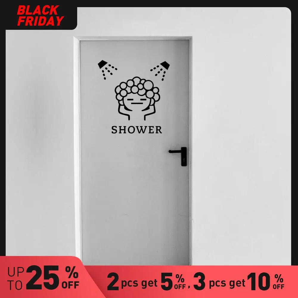 Цветные виниловые наклейки для душевой комнаты с защитой окружающей среды