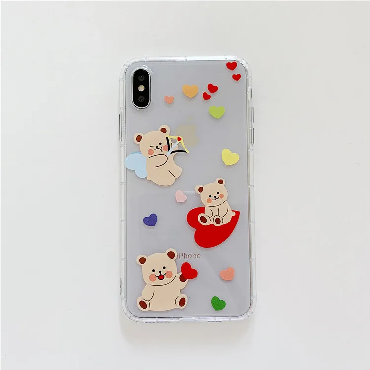 17 Niceking для iPhone 6, 6s, 7, 8 Plus, X, XR, XS Max, чехол с милым мультяшным медведем, Кроликом, мягкий ТПУ чехол для телефона, для iPhone 11 Pro, Max, чехол - Цвет: 17