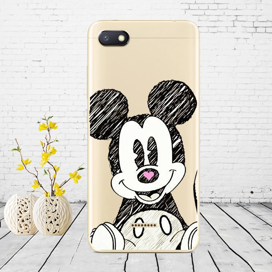 D32 Силиконовый чехол для xiaomi redmi 6a защитный чехол Мягкий ТПУ чехол для телефона Чехлы для xiaomi redmi 6A чехол бампер 6a Coque - Color: D32
