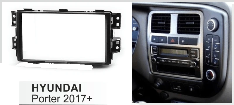 Автомобильный Facia для HYUNDAI Porter H 100 H100 2017 + радиоприемник DVD стереопанель