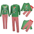 Рождественский семейный пижамный комплект, одежда для мамы и меня, новый год, милый олень, отец, мама, дети, одежда для сна, семейная Домашняя одежда, одежда