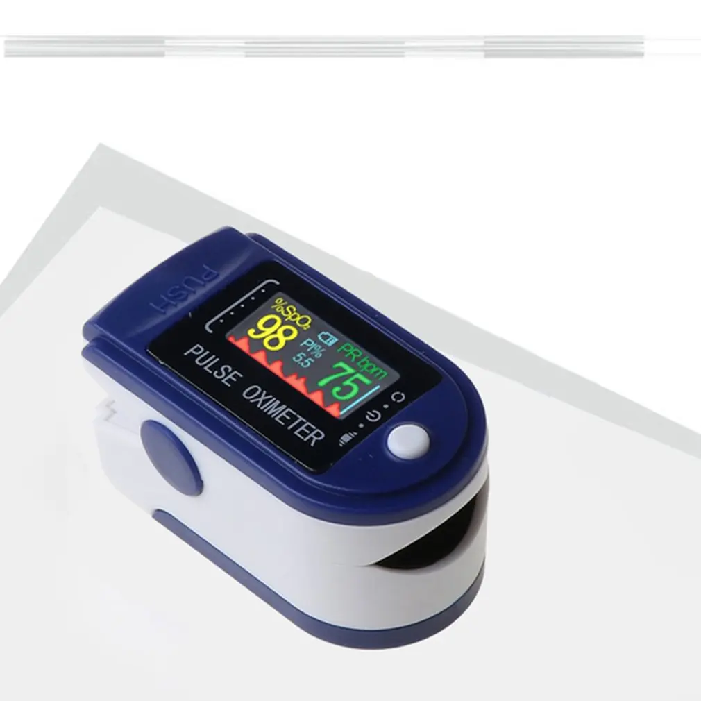 

Oximeter With Strap Lanyard Fingertip Pulse Oximeter Blood Oxygen Saturation Monitor Large Digital LED Display Health Care
