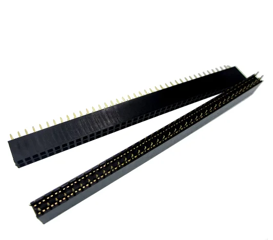 2X40 PIN двойной прямой ряд женский штыревой разъем 2 54 мм Шаг ленты Разъем 2*40 40 p 40PIN
