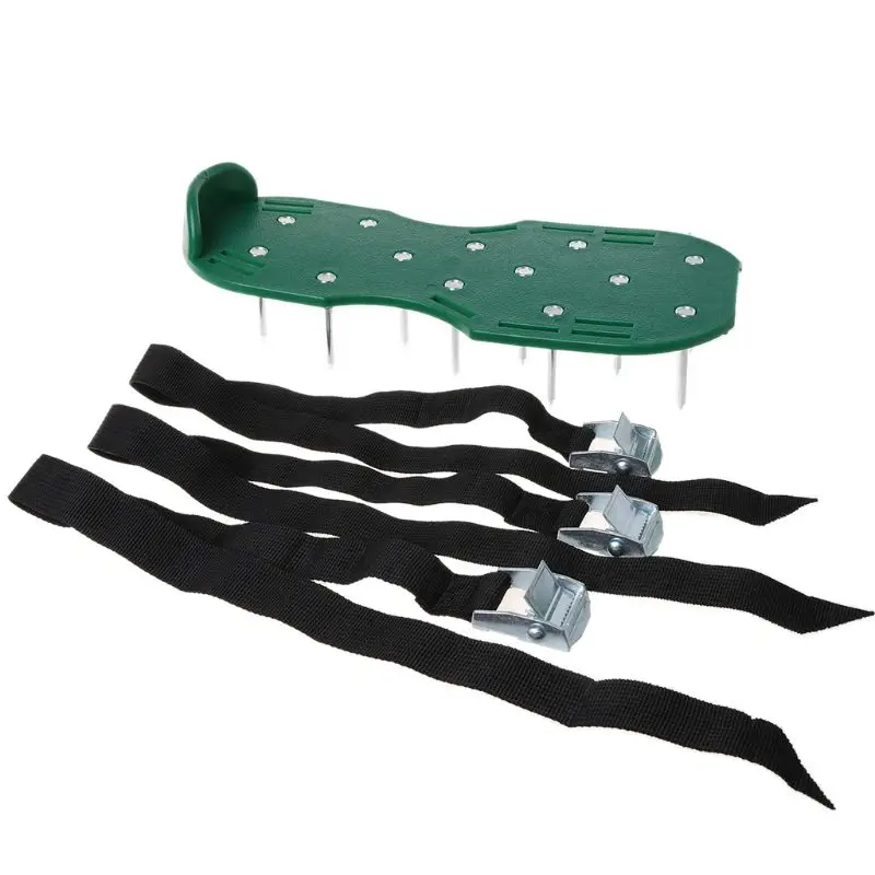 

A Pair Lawn Aerator Shoes Sandals Grass Spikes Nail Cultivator Yard Garden Tool