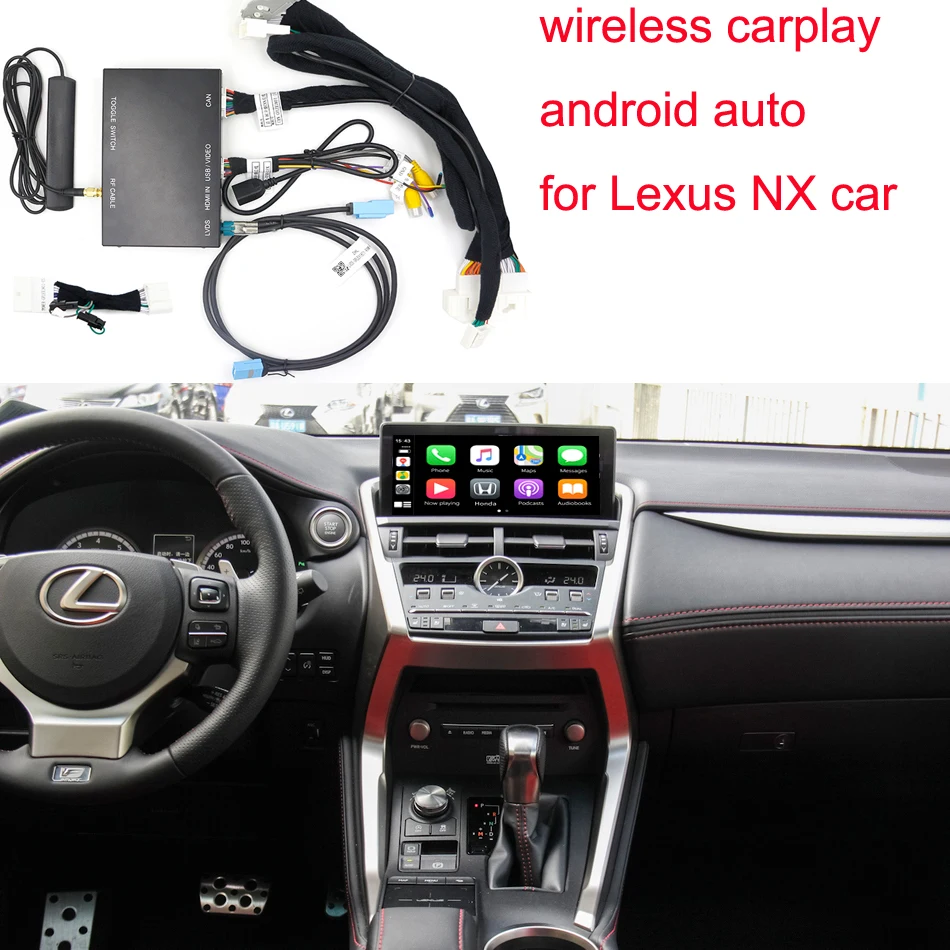 Carplay беспроводной для Lexus NX NX300 NX200 2014-2020 Android Auto Airplay AutoLink автомобильный интерфейс |