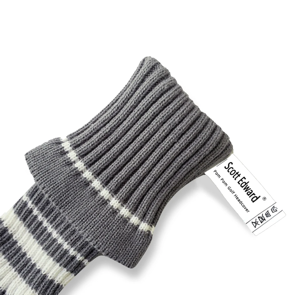 Головные уборы для гольфа серая белая полоса абстрактная защита гольф-клуба