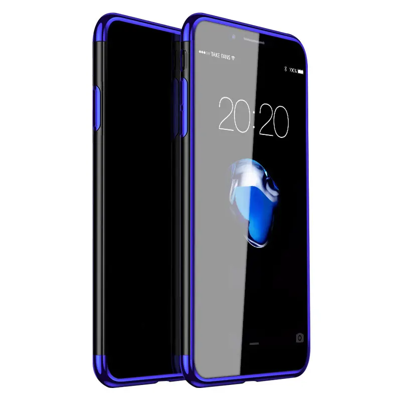 

Гальванические аксессуары для OPPO Reno Z ACE 2Z 2F 3Pro K3 K7 Realme X C3 X2 XT A5 A9 2020 A11X прозрачный чехол-бампер из ТПУ