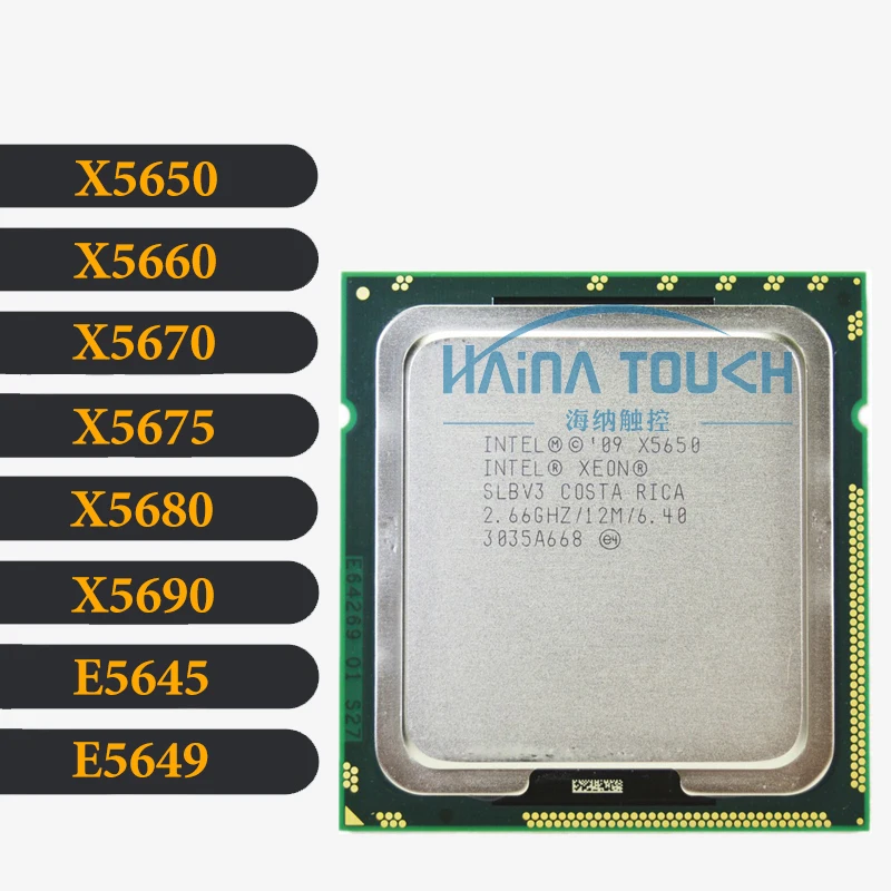 Intel ЦП Xeon X5650 X5660 X5670 X5675 X5680 X5690 E5645 E5649 LGA1366 от AliExpress WW
