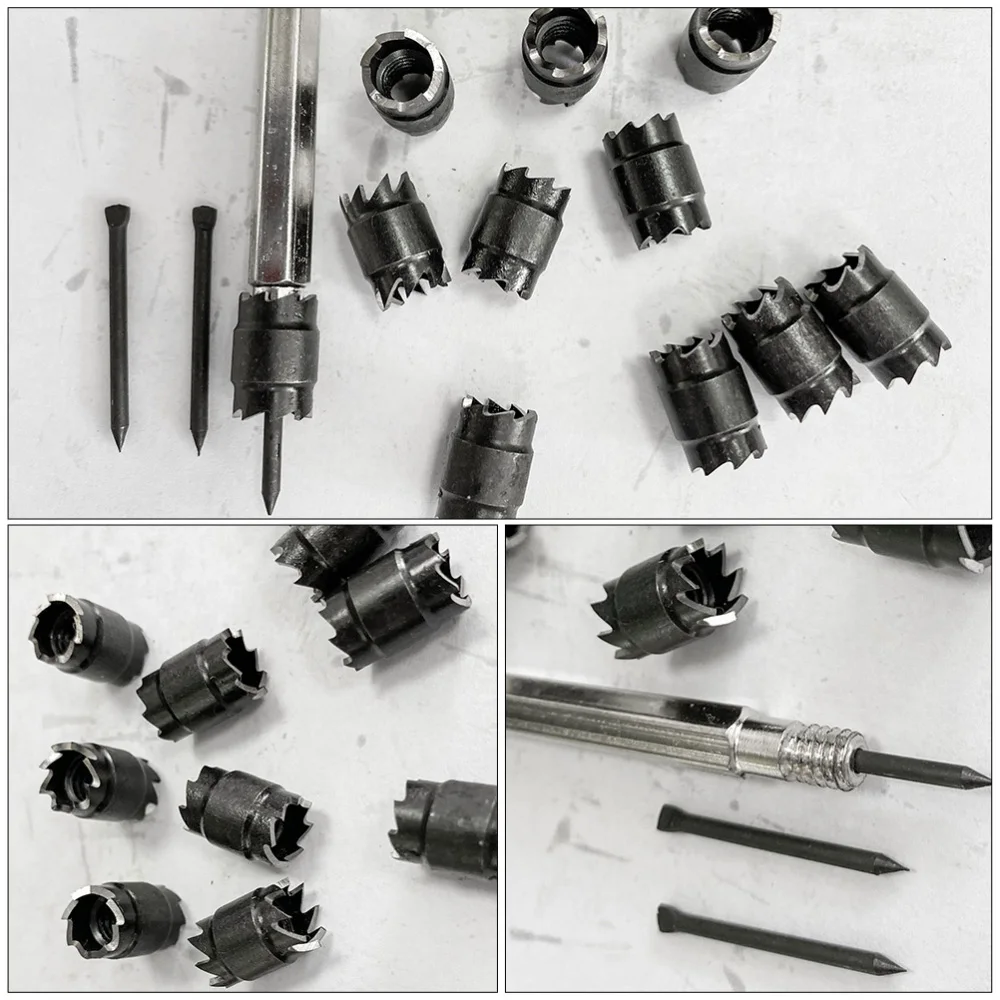 

9pcs High-speed Steel Spot Weld Cutter Remover Durable Hex Drill Bit Tool