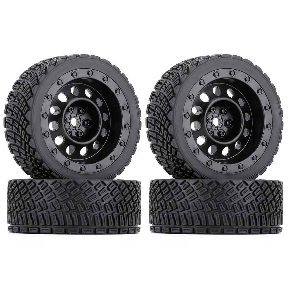

Austar 4PCS 12mm Hex 67mm RC Car Rubber Tires Wheel for 1/10 Rolly WLtoys 1/14 144001