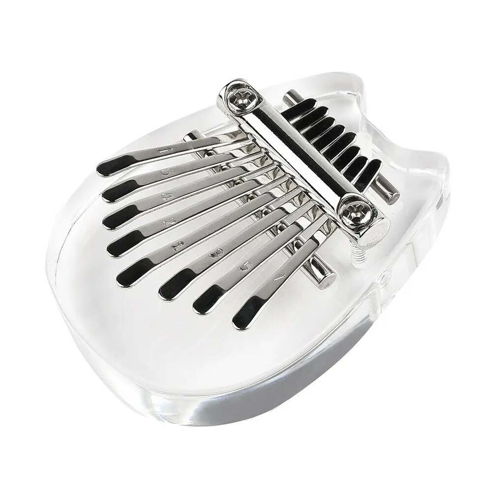 

Initer 8 Keys Kalimba Christmas Keyboard Musical Instrument Portable Piano Professional Mini Acrylic Thumb Kalimba Gifts
