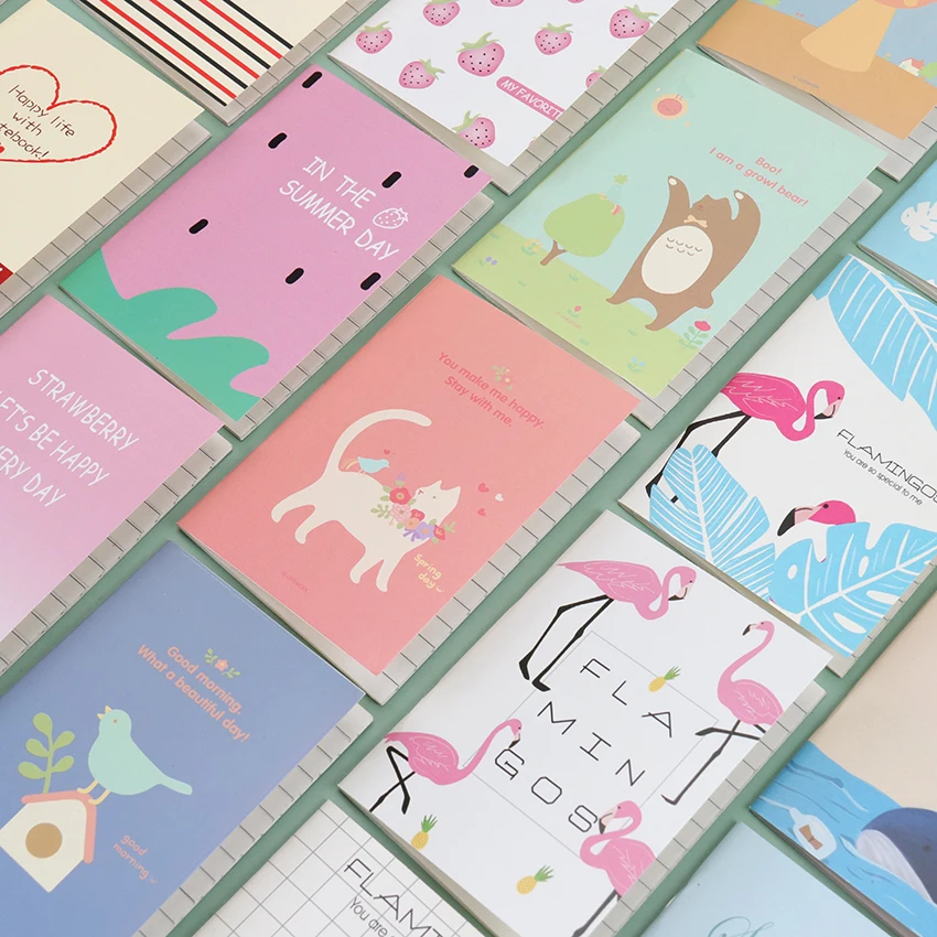 

1PC Mini Cute Kawaii Journal Diary Notebook With Lined Paper Vintage Retro Notepad Book For Kids Korean Stationery