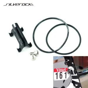 SILVEROCK гоночный номерной знак из сплава крепление дорожный велосипед Триатлон пользовательский держатель карты подходит плоский аэродинамический Подседельный штырь Vittel наклейки