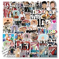 1050100pcs one direction band harry sticker helmet luggage mobile phone water cup waterproof skateboard guitar rock and roll