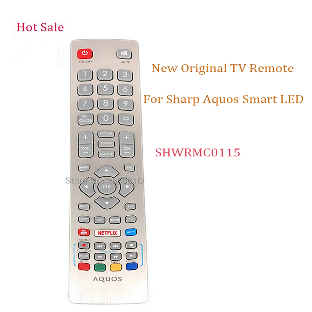 

Новый оригинальный ТВ пульт дистанционного управления SHWRMC0115 для Sharp Aquos Smart LED TV IR управление с Netflix Youtube 3D Кнопка Fernbedienung