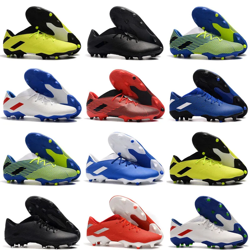Мужские футбольные бутсы для помещений Nemeziz Fg Messi система кручения Chaussures Agility Knit