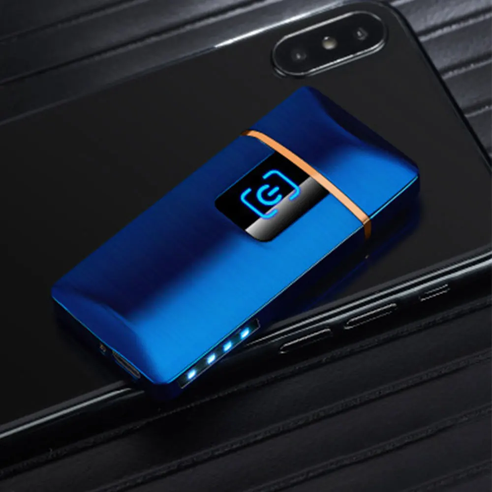 Перезаряжаемый USB ветрозащитный беспламенный Электрический электронная зарядка