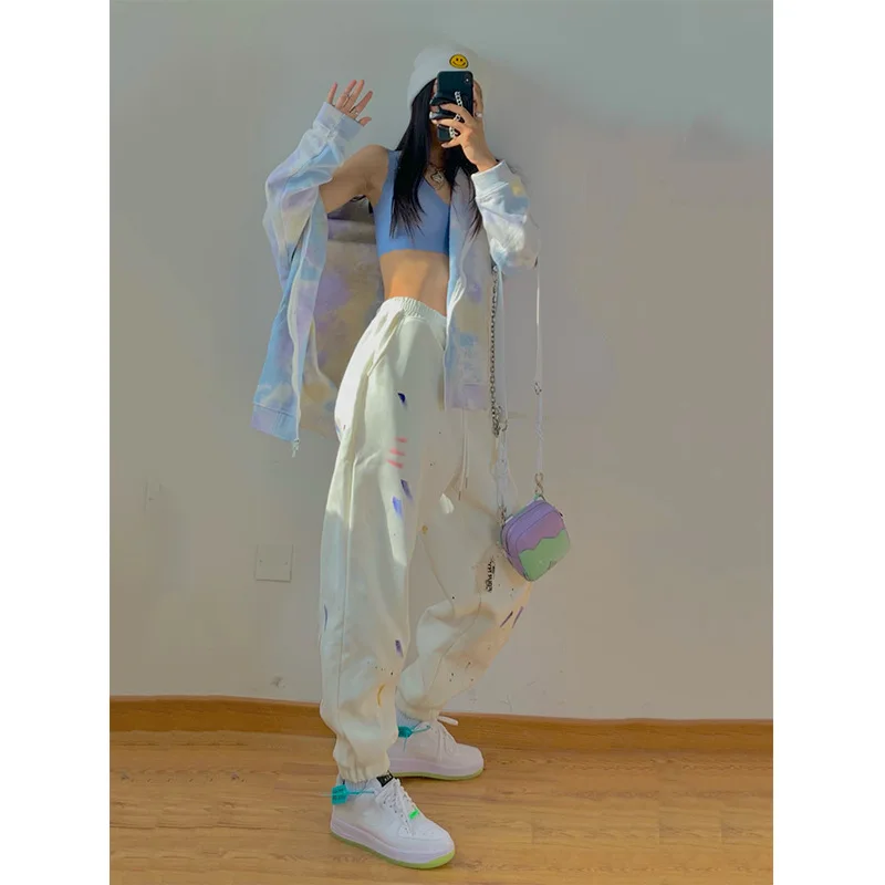 

Plus Size Women Joggers Grey Sweatpants Women Summer Oversized Sweat Pants Baggy Korean Style Black Trousers Women