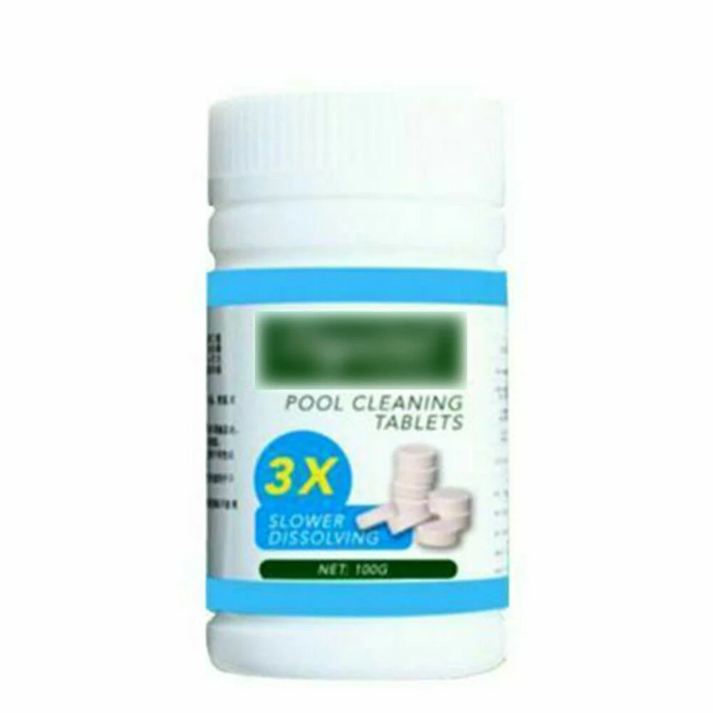 100 шт. очиститель ванны спа хлорные таблетки Algaecide для бассейна очистка воды