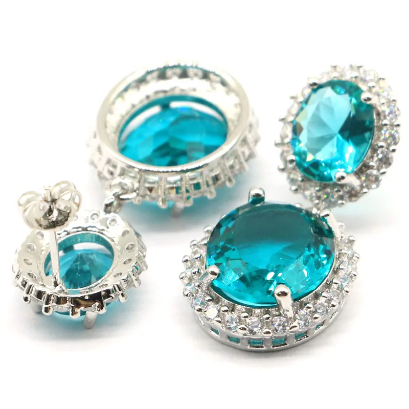 Женские серебряные серьги SheCrown с кубическим цирконием 35x16 мм|925 silver earrings|silver czwomen