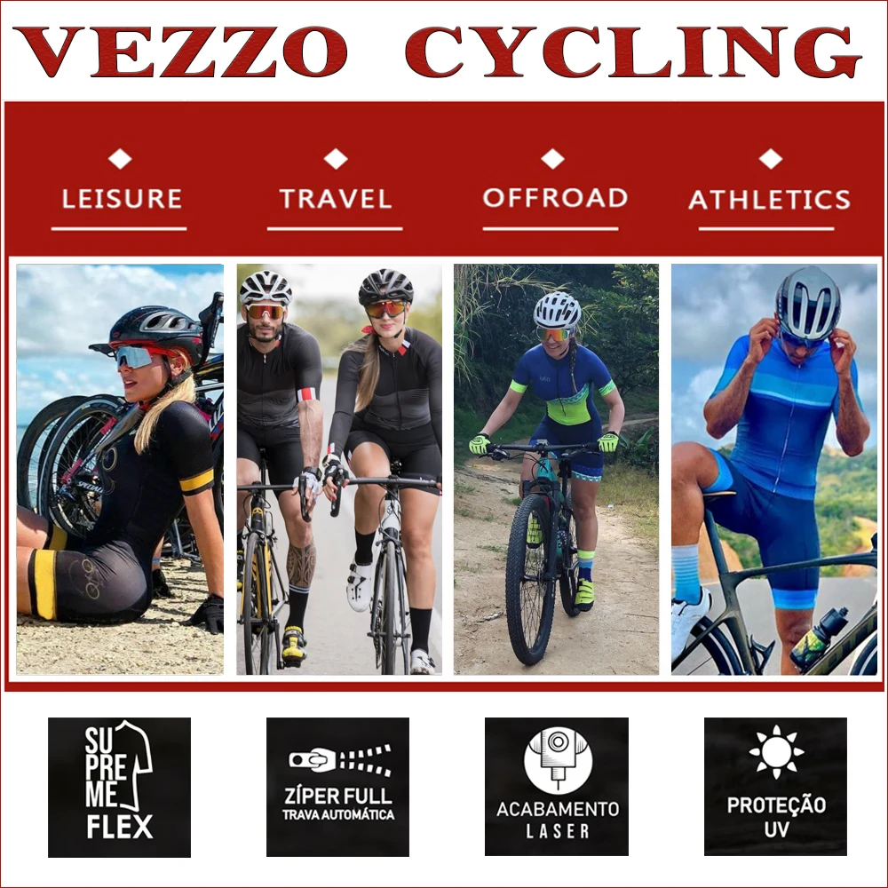 Мужская велосипедная форма Vezzo майка короткая одежда в черно-белую полоску