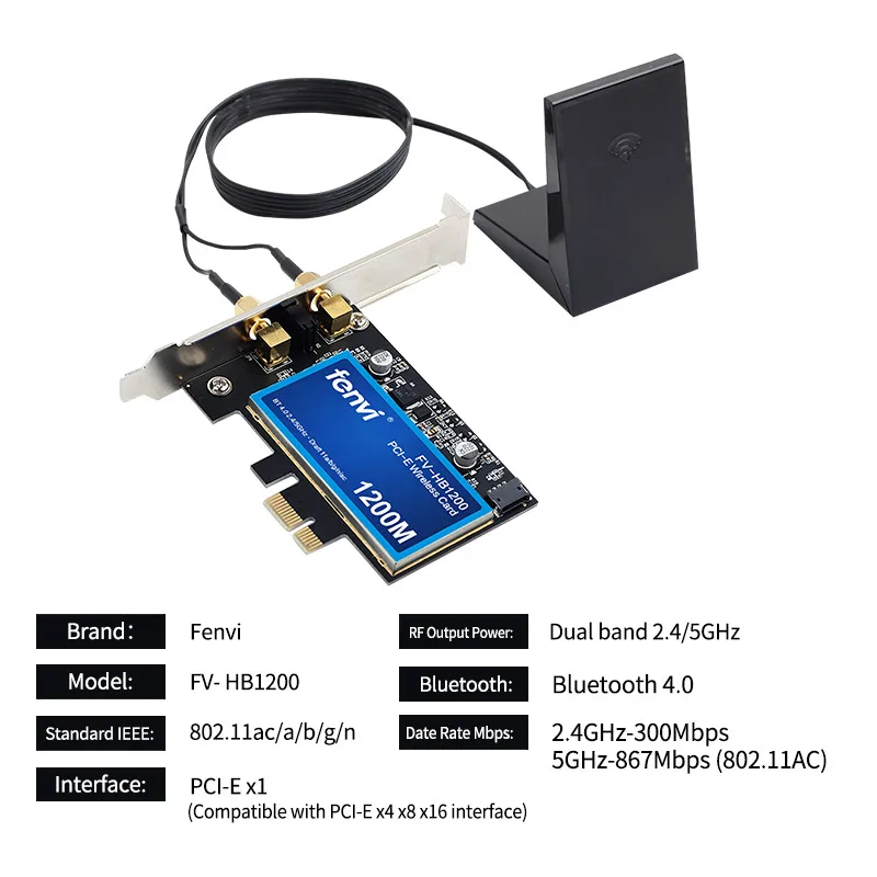 1200 Мбит/с для Broadcom BCM94360CS2 Настольный PCIWireless адаптер WLAN Wi Fi карта с BT4.0 2 4G/5 ГГц