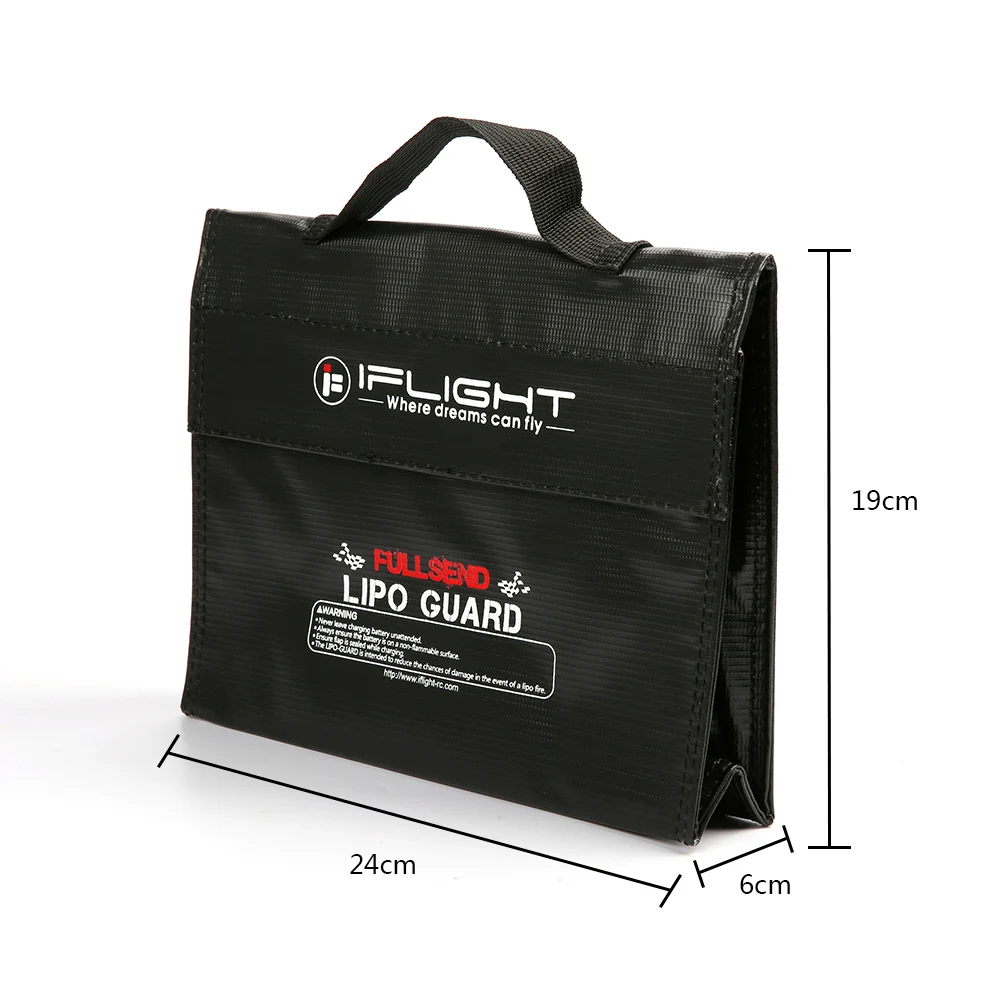 IFlight LIPO Guard портативная Водонепроницаемая взрывобезопасная сумка 240x180x65 мм для