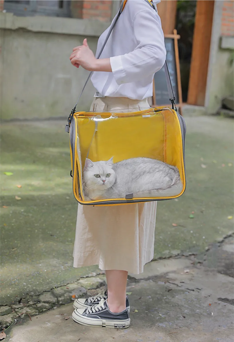 

Dog Cat Bag Go Out Portable One-shoulder School Bag Space Capsule Messenger Backpack Dog Cat Cage Take-away Supplies