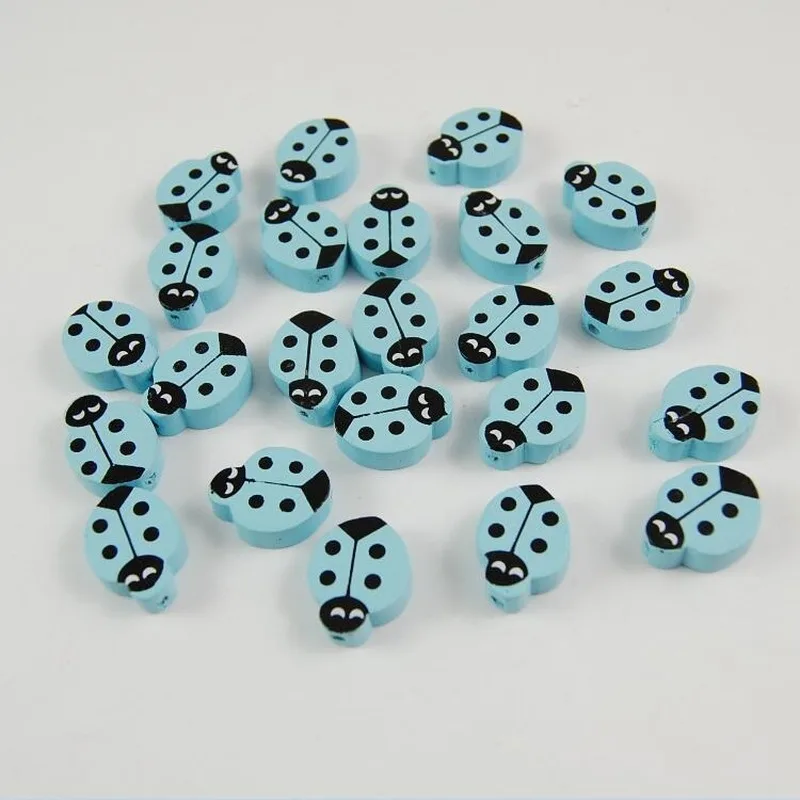 50 шт. натуральный многоцветный сердце Charm Wood бусины для самостоятельного