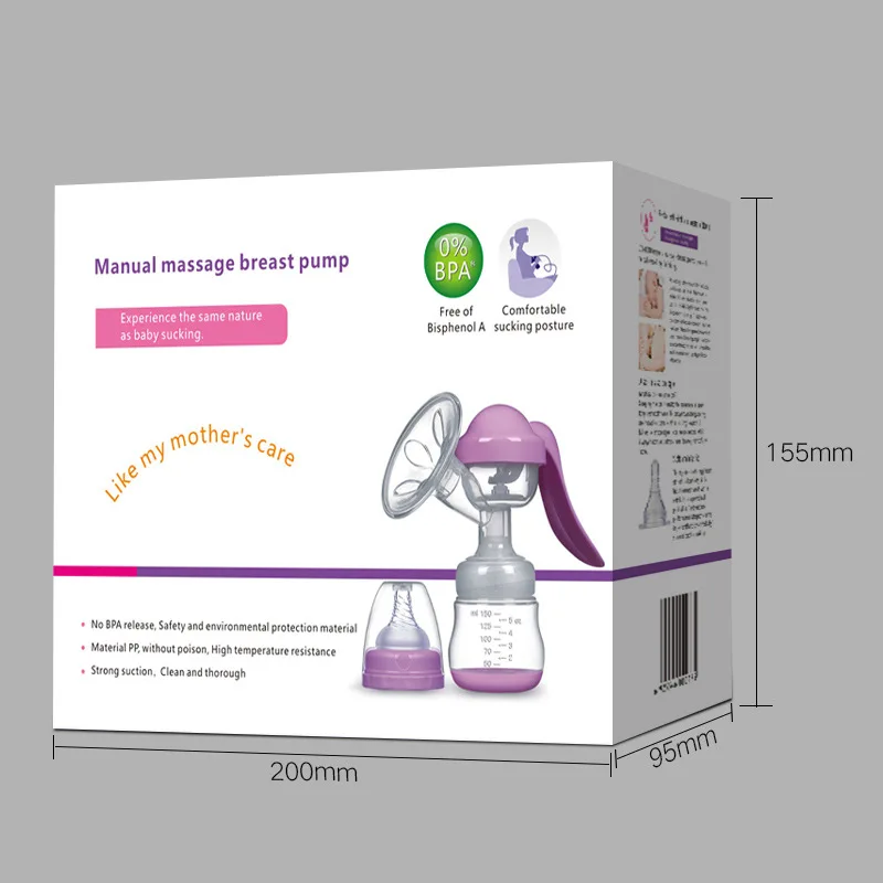 Extractor de leche Manual, alta potencia de succi&oacute;n, productos de maternidad, extractor de leche materna, extractor de leche materna-1