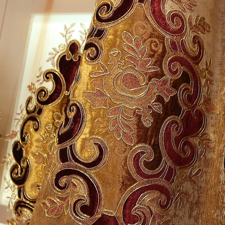 Занавески шенилл вышитые занавески для гостиной шторы окон спальни | Дом и сад