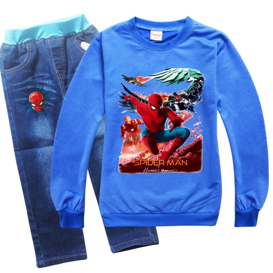 Спортивный костюм для мальчиков из мультфильма Человек-паук | Детская одежда и