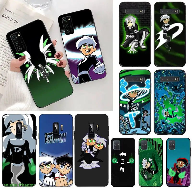 Черный мягкий резиновый чехол для телефона из ТПУ с изображением Дэнни Фантом