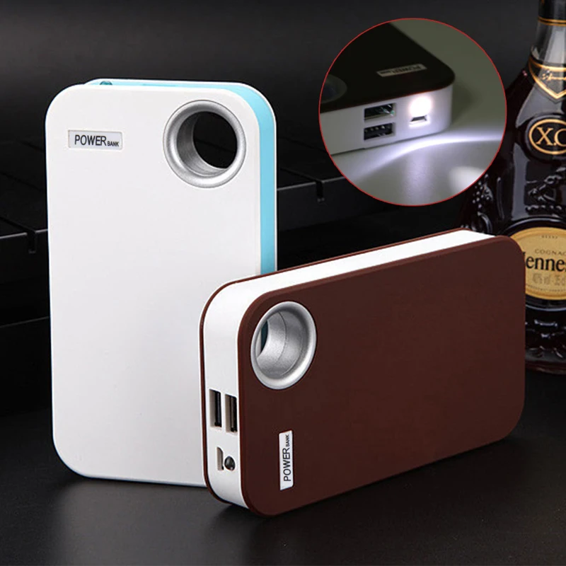 

DIY USB Mobile Power Bank Charger Case Pack 5*18650 Battery Holder For Phone