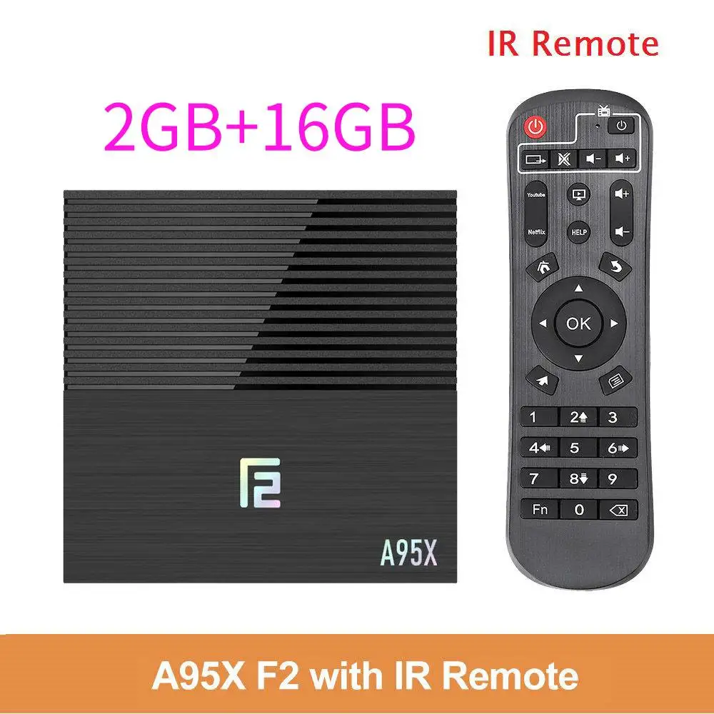 2GB16GB A95x F2 Android 9,0 Smart tv Box 4 Гб ОЗУ 64 Гб ПЗУ Amlogic S905 двойной Wifi 4K Google Store Youtube PK X96 MAX медиаплеер 4G32G - Цвет: 2GB16GB
