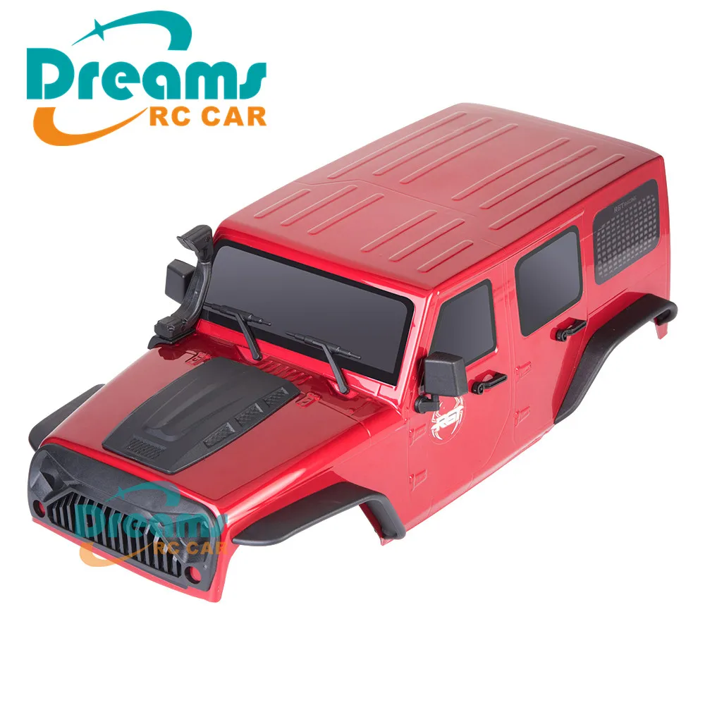 RGT корпус и багажник на крышу с светодиодный светильник бар для 1:10 RC ползунок