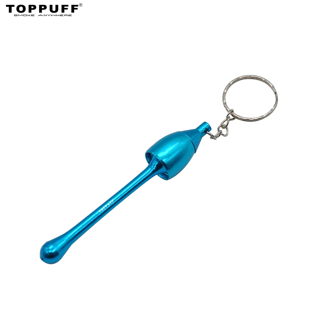 Красочные грибы курительная труба металлическая с кольцом для ключей переносная