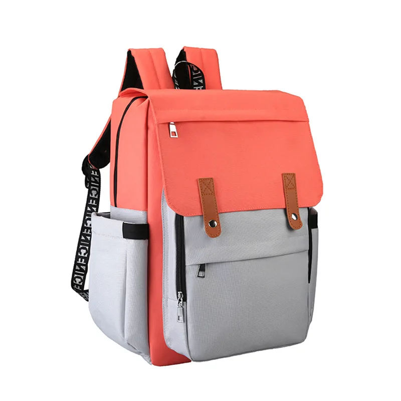 Fashion Mummy Bag Backpack Multi Functional Outdoor Mixed Color Large Capacity Baby Diaper Bags BKM027