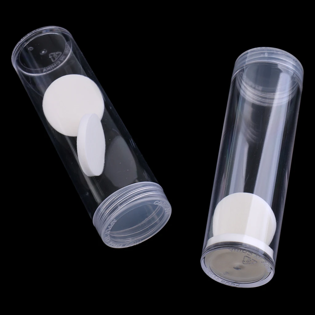 10Pcs/set 32mm Applied Protective Tube Holder Clear Round Cases Coin Storage | Дом и сад