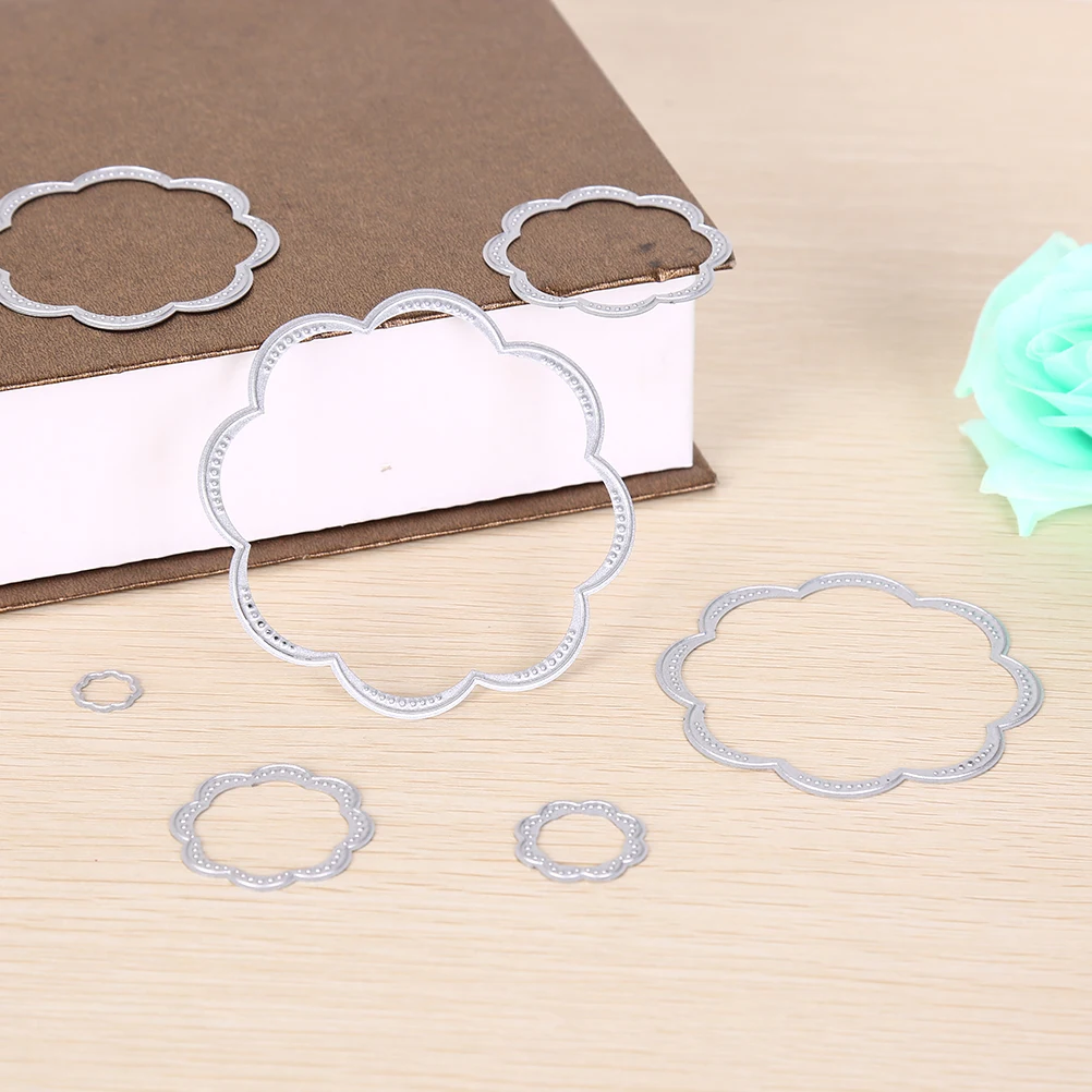 7 шт./лот ремесленные штампы круглая рамка форма цветка режущие трафареты