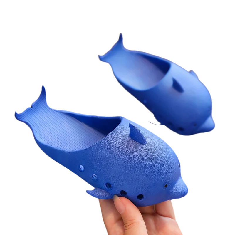 

Summer Kids Slippers Cute Dolphin Home Anti-Slip Baby Toddler Slippers Soft Bottom Breathable Childer's Casual Sandals B0024