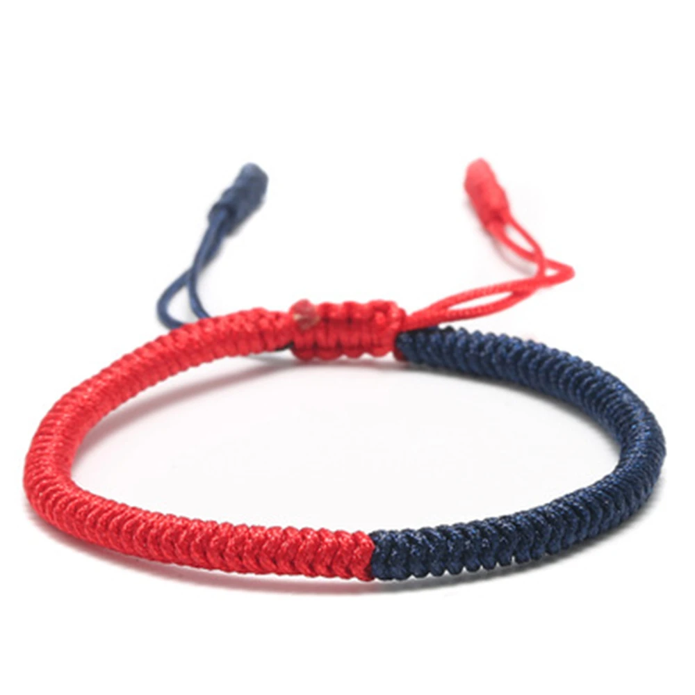 

New Fashion 1pc Tibetan Buddhism Hand Weave Knots Lucky Bracelet For Women7 Chakra YOGA Rope OM Bracelets&Bangle Whosale