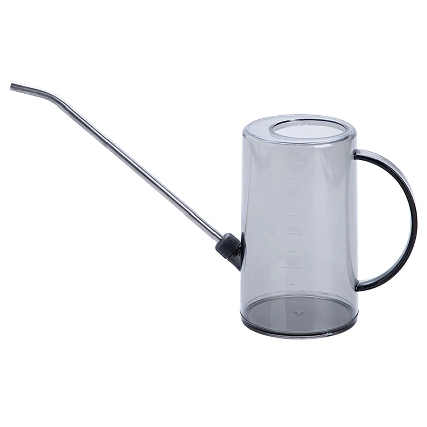 

Clear Plastic Watering Can Bottle 1000ml Stainless Steel Long Spout Watering Pot for Outdoor and Indoor House Plants Flowers