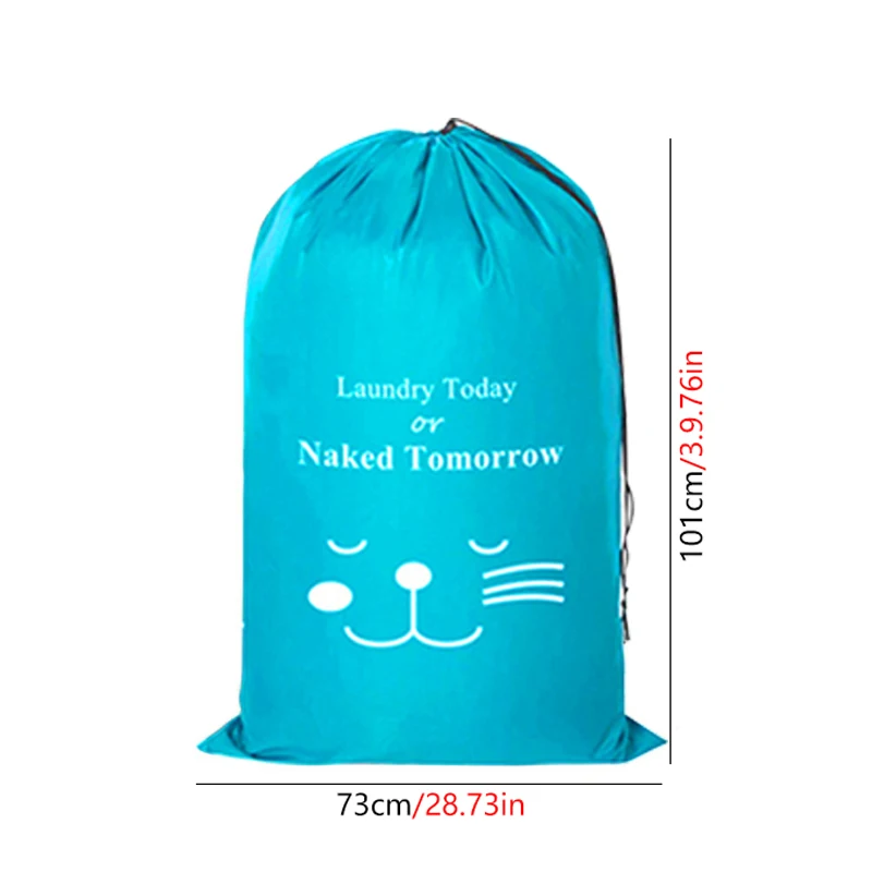

Beam Dirty Clothes Laundry Bag Drawstring Organizer Travel Household Polyester Large Capacity Clothing Care Washing Bag