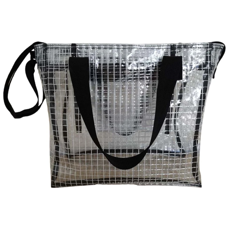 

Anti-static Women Pvc Shoulder Bag Lady Transparent Handbag Messenger Satchel Purse Female Reusable Large Capacity Shopping Tote