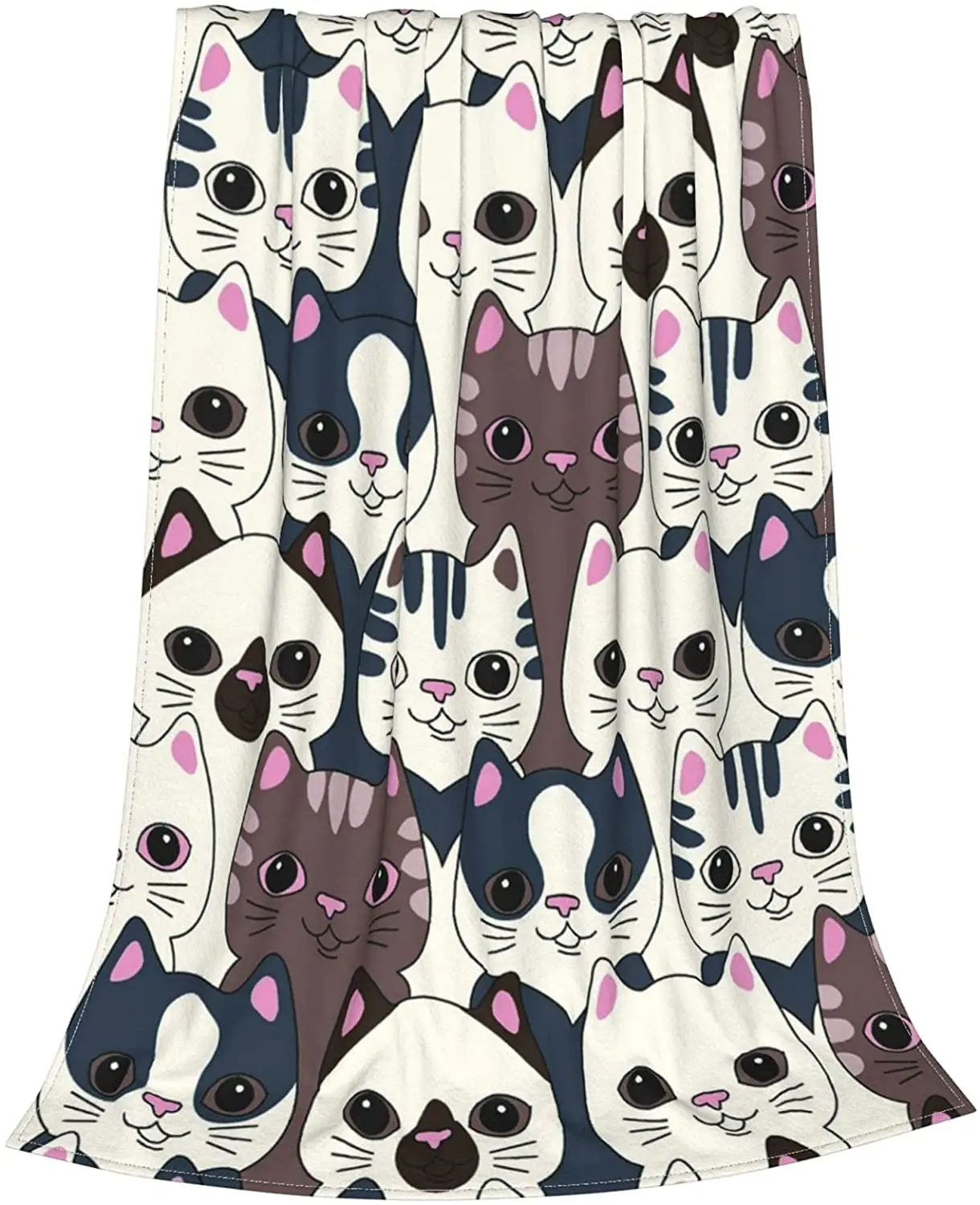 

Одеяло в виде кошки, удобное легкое мягкое постельное белье для дивана, кровати, офиса, путешествий, 60x50 дюймов