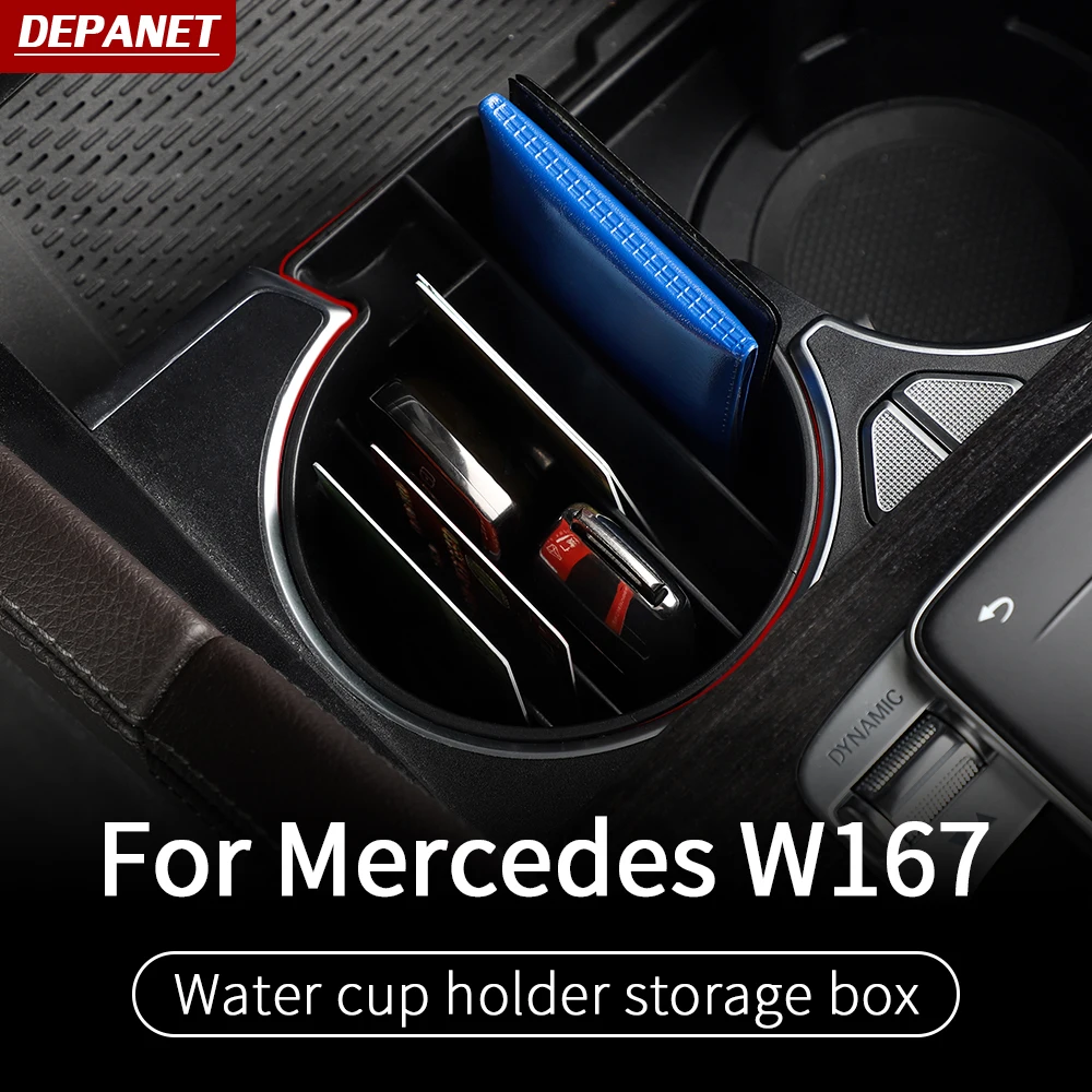 

Cup holder box for Mercedes gle w167 v167 new cover supplies gls x167 2020 gle 350 450 500e amg benz gle console accessories
