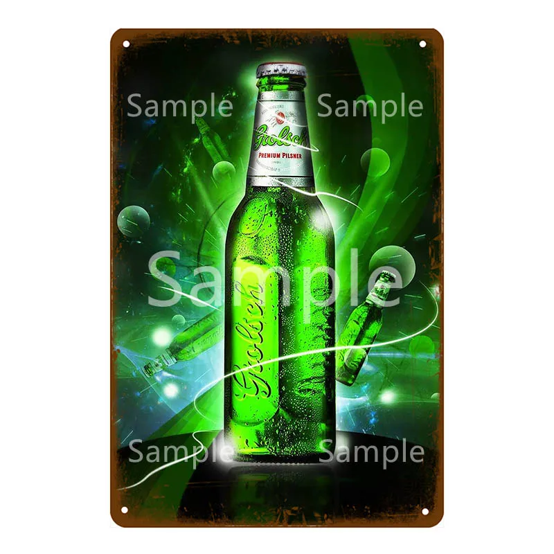 Лимон с твист Grolsch наклейки поилка винтажные металлические жестяные знаки пивной